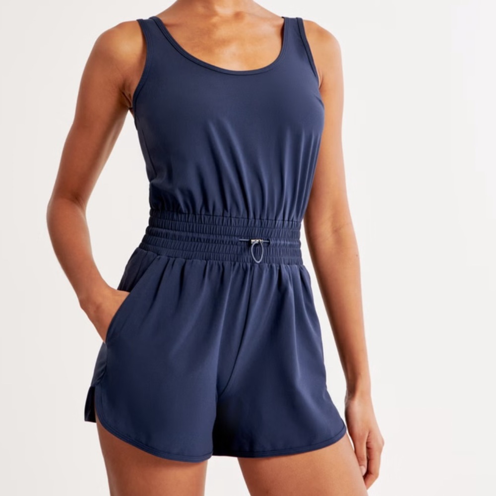 Abercrombie & Fitch Athletic Navy Romper